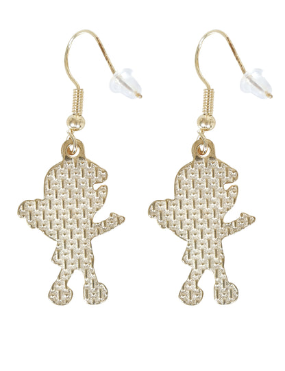 Cercei metalici elfi de Crăciun 