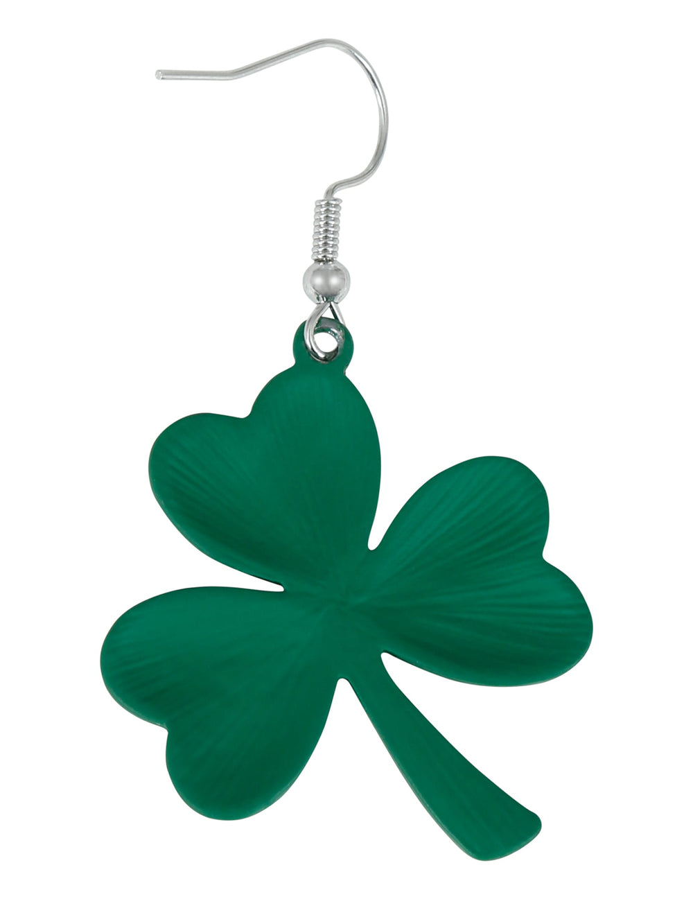 Détail du trèfle des boucles d'oreilles trèfles Saint Patrick