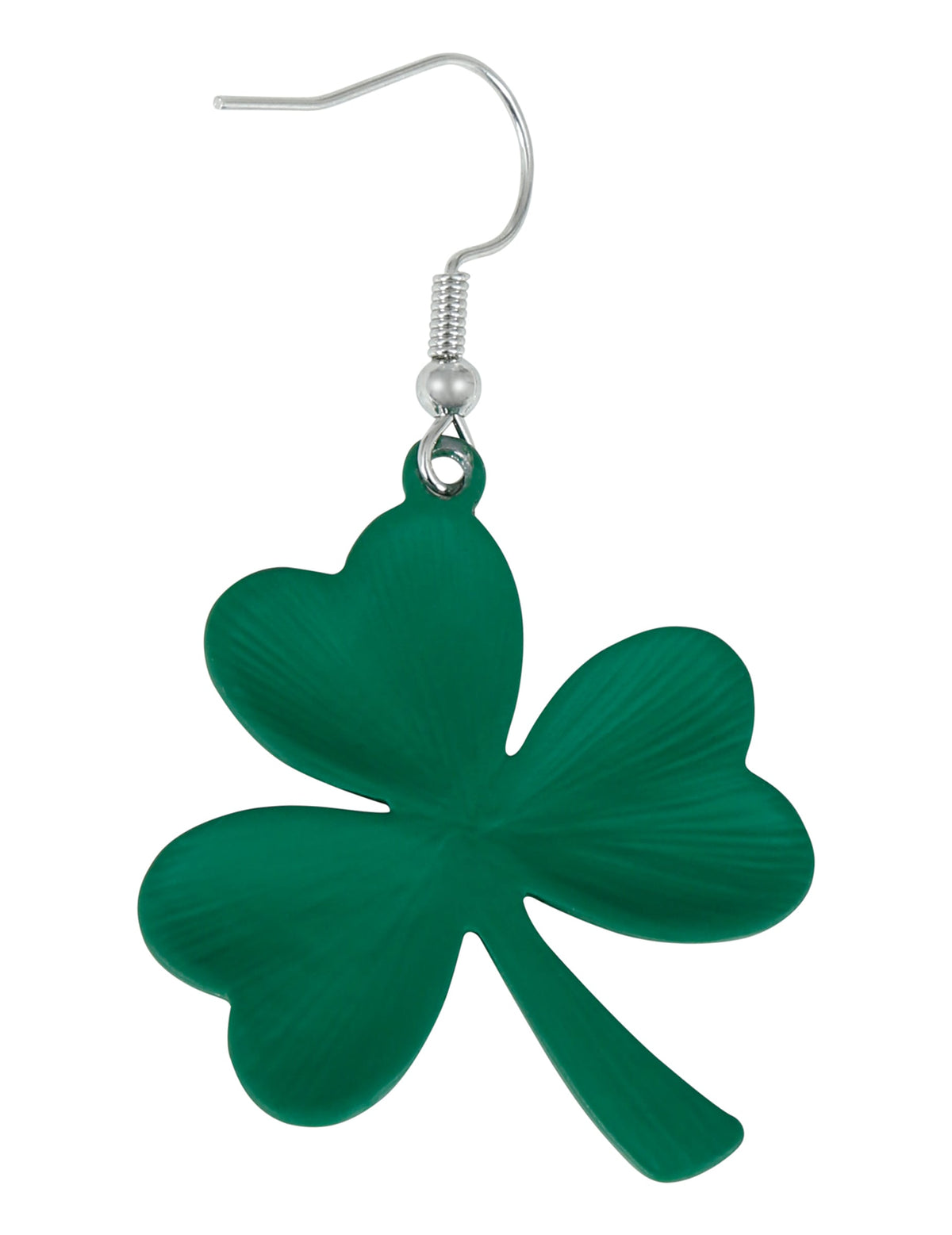 Détail du trèfle des boucles d'oreilles trèfles Saint Patrick