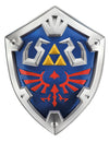 Bouclier Link Zelda™ pour enfant bleu et argent avec motifs rouges et dorés