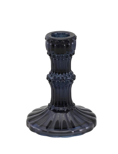 Bougeoir en verre pour décoration noir