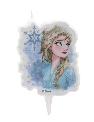 Lumânare de ziua de naștere Elsa Frozen™ 7,5 cm pentru tort