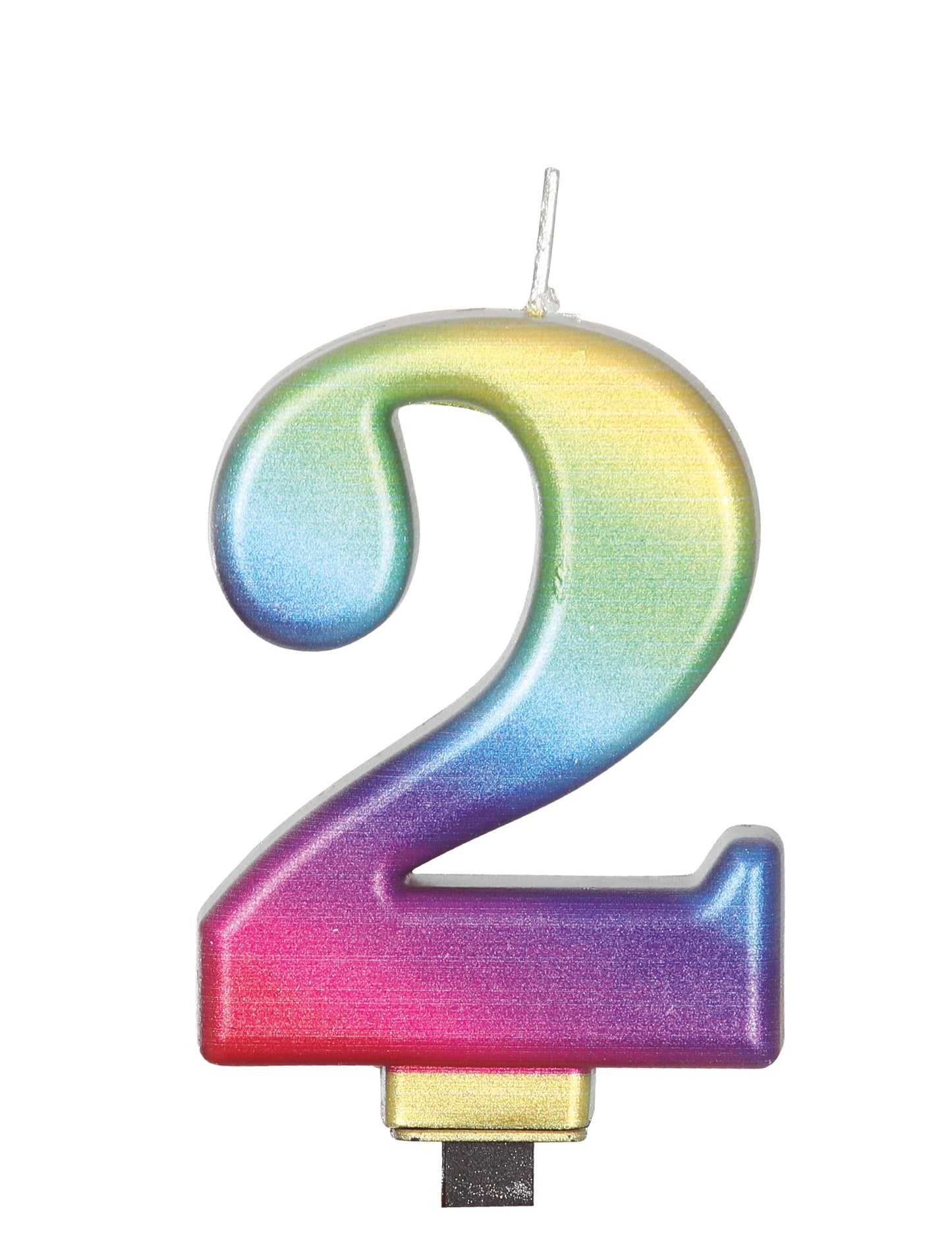 Figura multicoloră lumânare de 8 cm