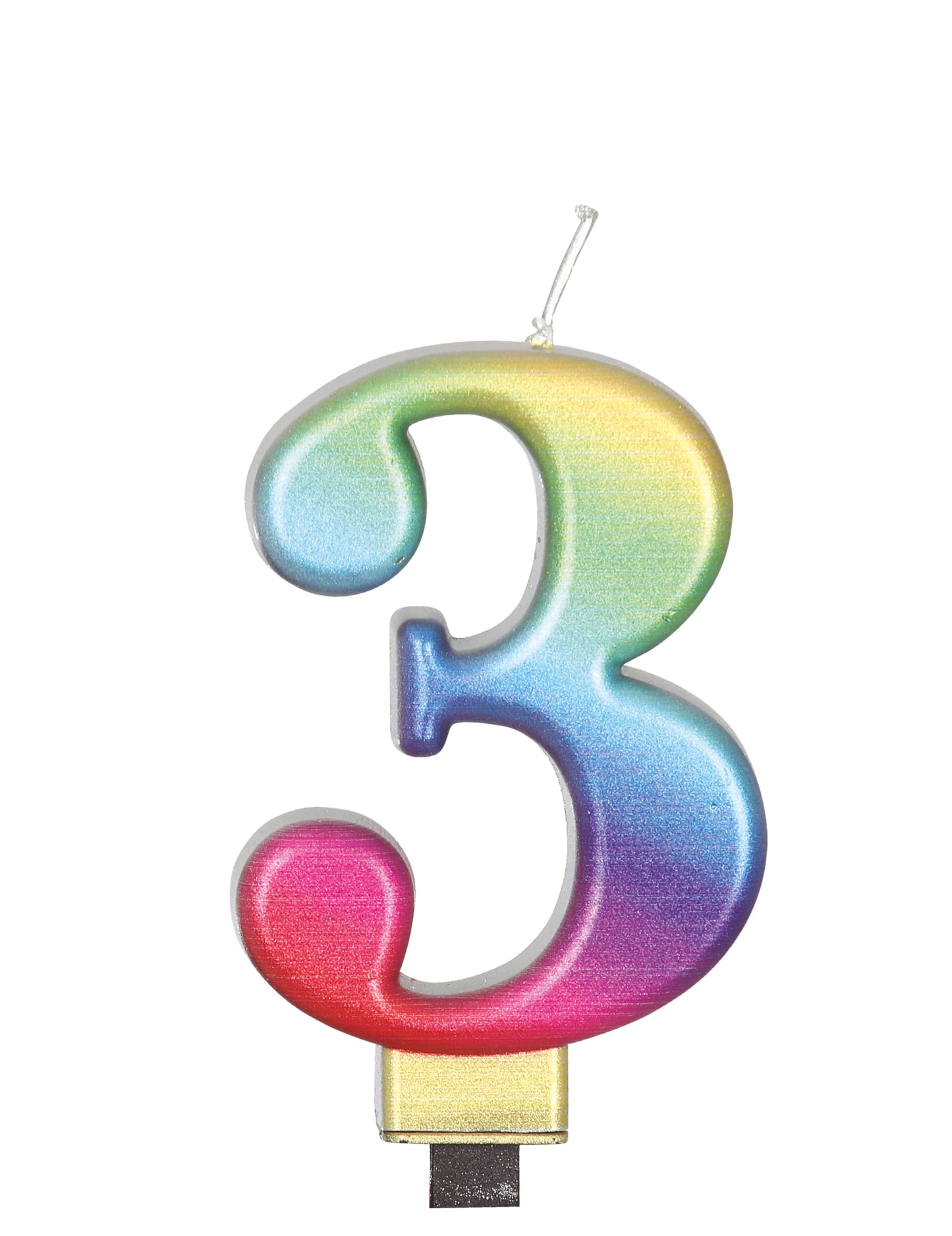 Figura multicoloră lumânare de 8 cm