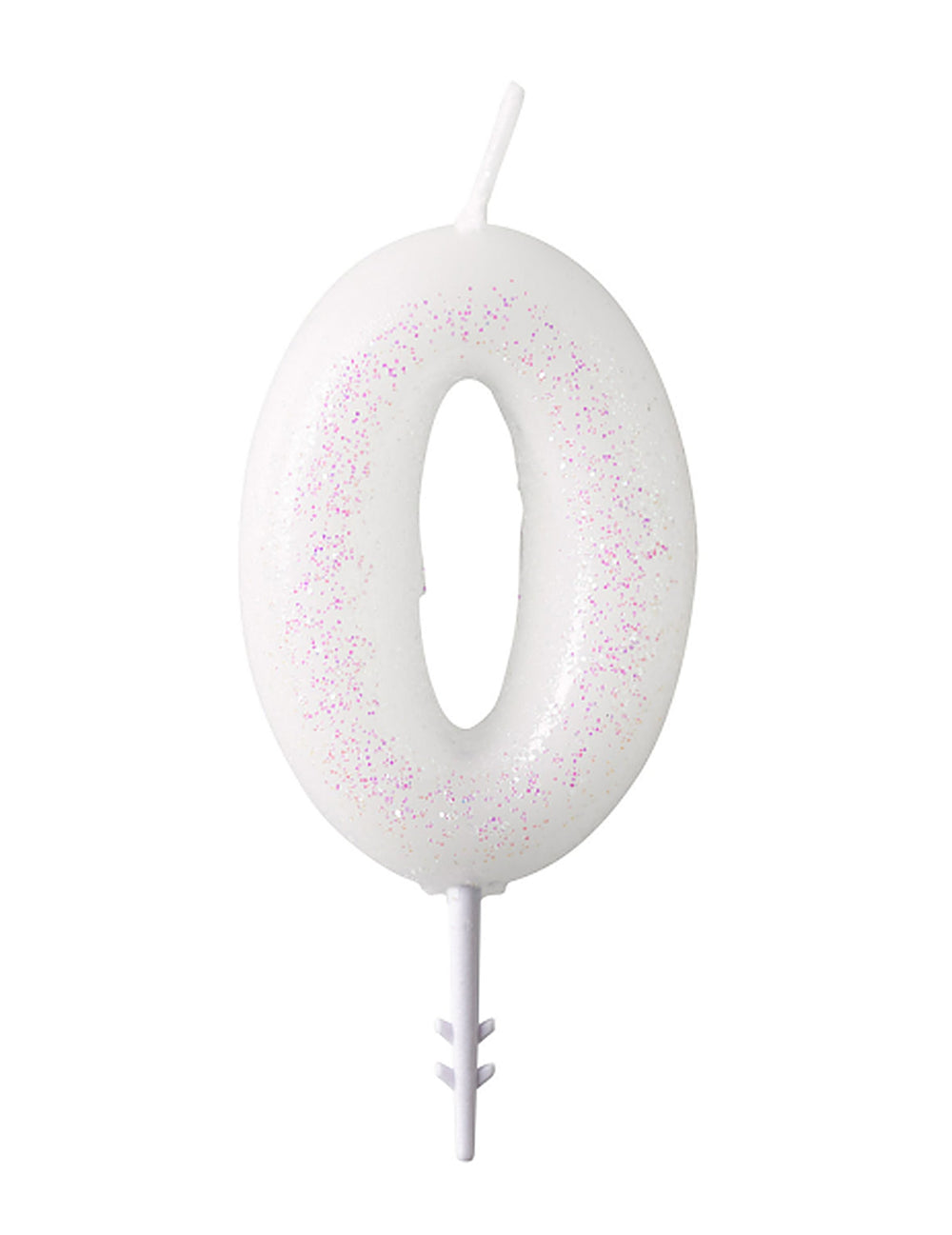 Chiffre 0 de la bougie chiffre pour anniversaire