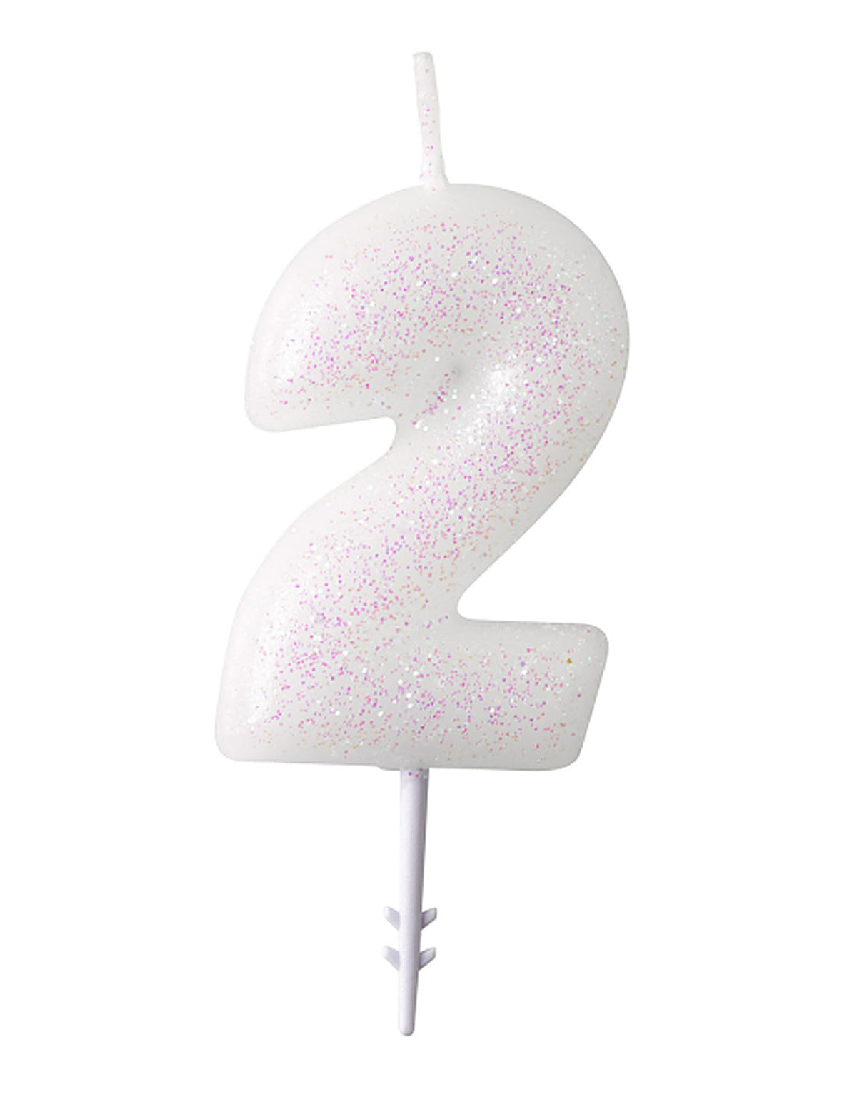 Chiffre 2 de la bougie chiffre pour anniversaire
