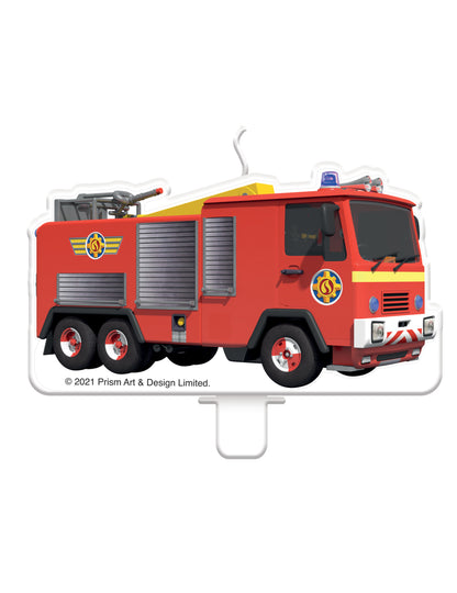 Sam Truck Birthday Candle Pompier 9 x 5 cm