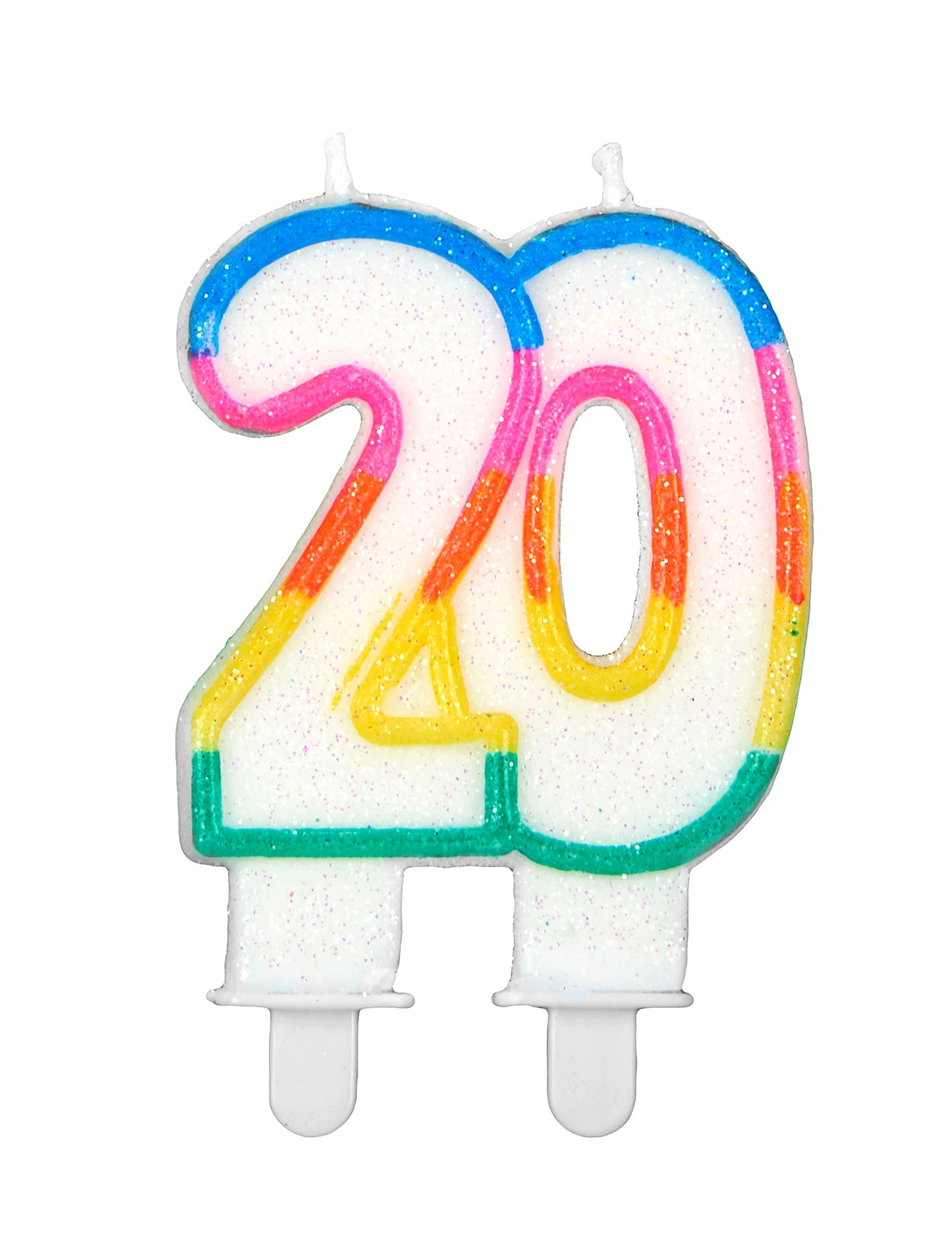 Bougie d'anniversaire chiffre 20