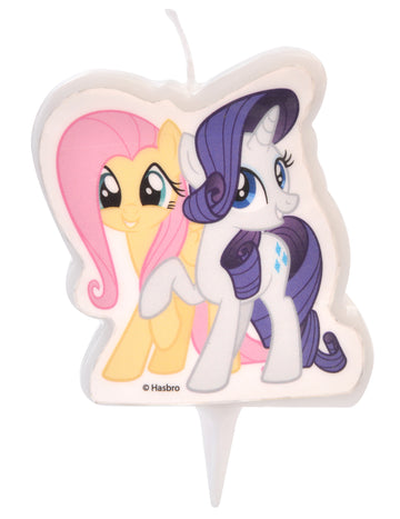 Lumânare My Little Pony™ Fluttershy și Rarity 6,5 cm 