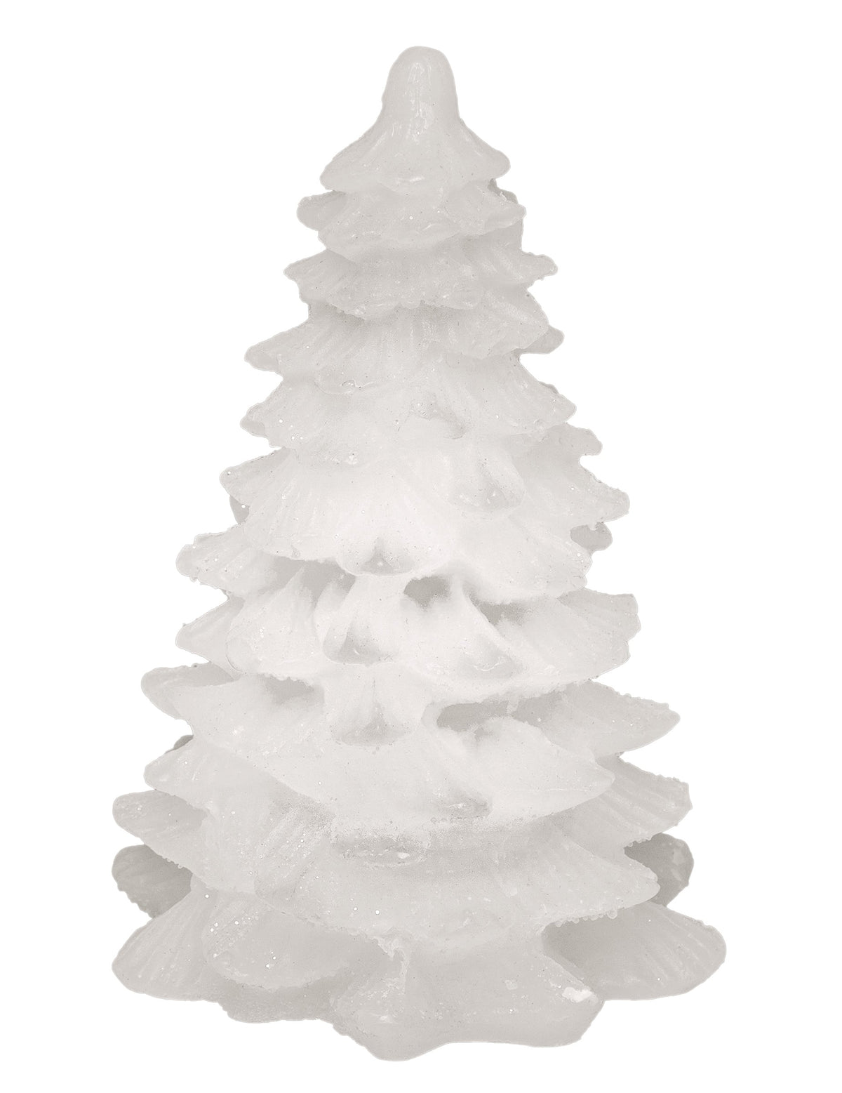 Bougie lumineuse sapin pour décoration de Noël blanc led