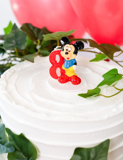 Lumânare cifră 8 Mickey pentru aniversare Disney 