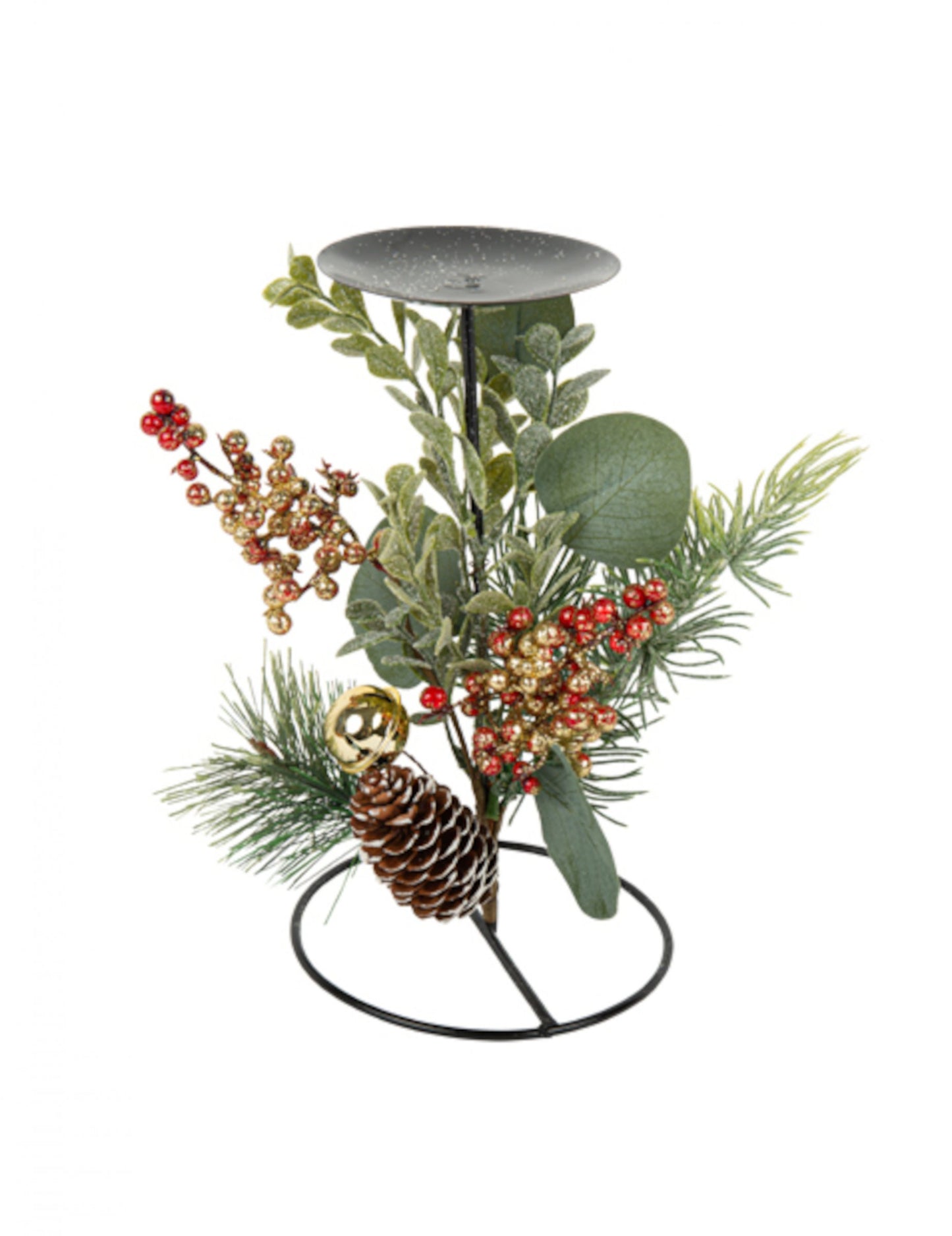 Suport de lumânări tradițional și pe bază de plante 20 cm Decorațiuni de Crăciun