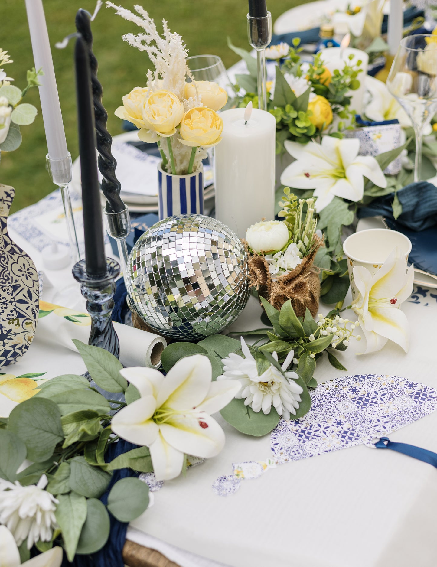 Glob disco suspendat din sticlă oglindită, argintiu, 16 cm, suprapunabil, decorațiune disco