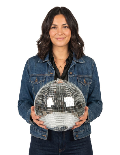Glob disco argintiu - L 30 cm