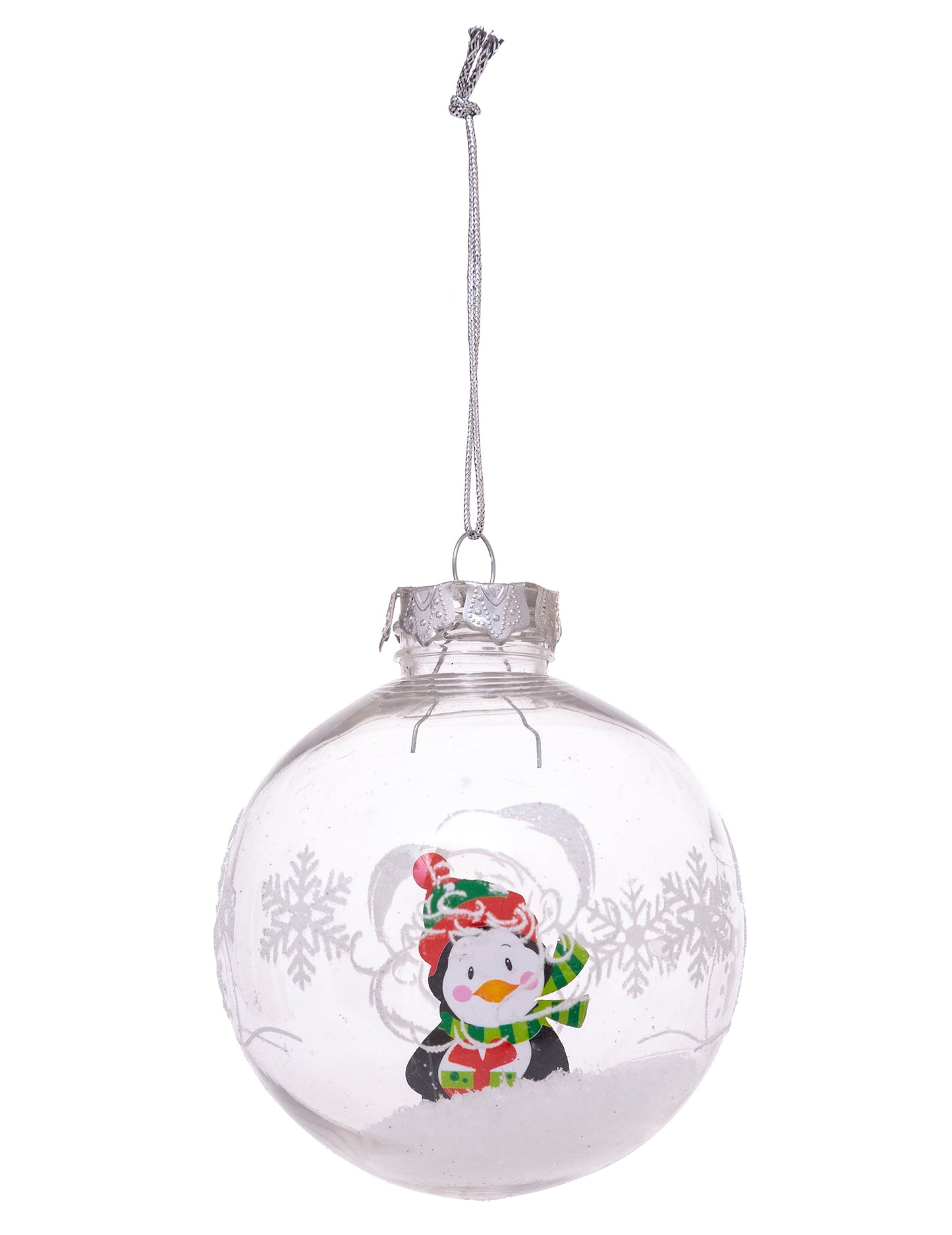 Modèle avec pingouin de la Boule de noël personnages pour sapin