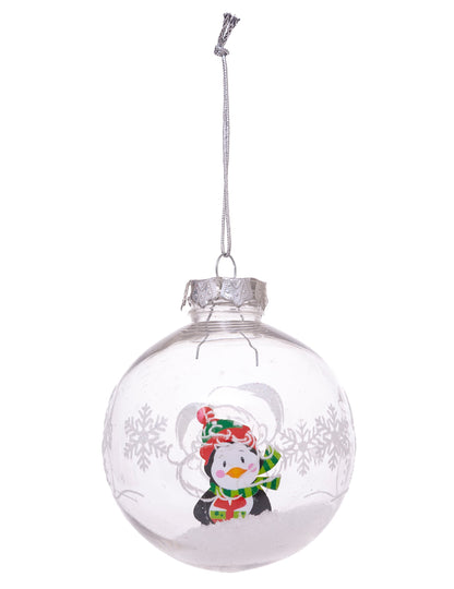 Modèle avec pingouin de la Boule de noël personnages pour sapin