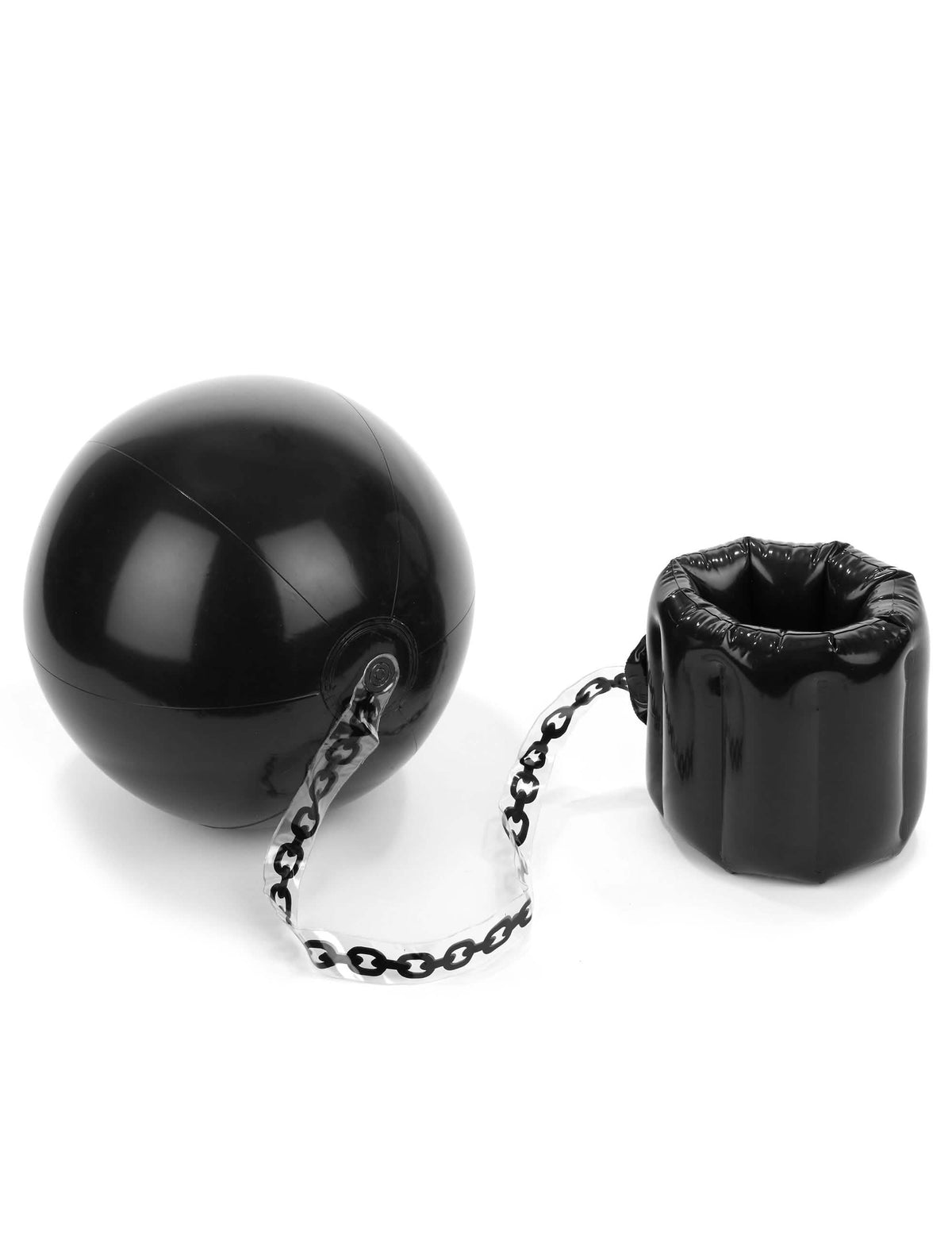 Bilă cu lanț cară-mă de prizonier pentru adult negru