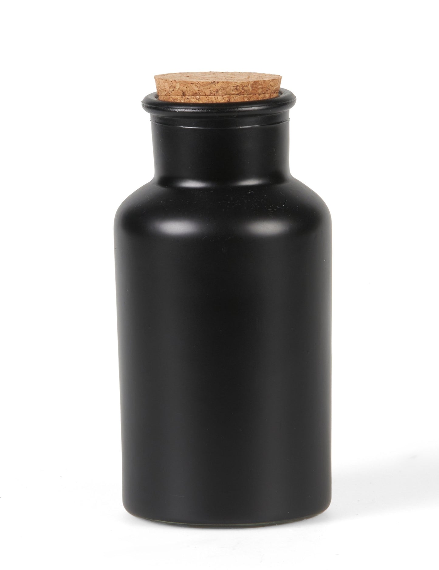 Mat Black Apothecary Sticla cu capac de plută 17 cm 500 ml