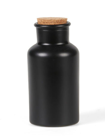 Mat Black Apothecary Sticla cu capac de plută 17 cm 500 ml
