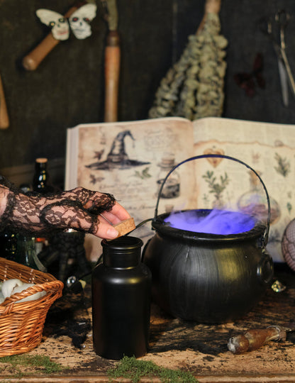 Mat Black Apothecary Sticla cu capac de plută 17 cm 500 ml