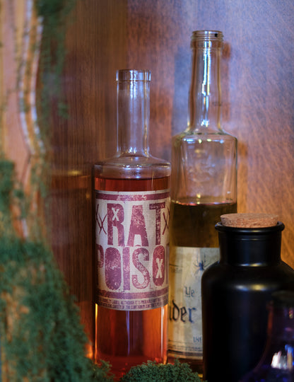 Mat Black Apothecary Sticla cu capac de plută 17 cm 500 ml