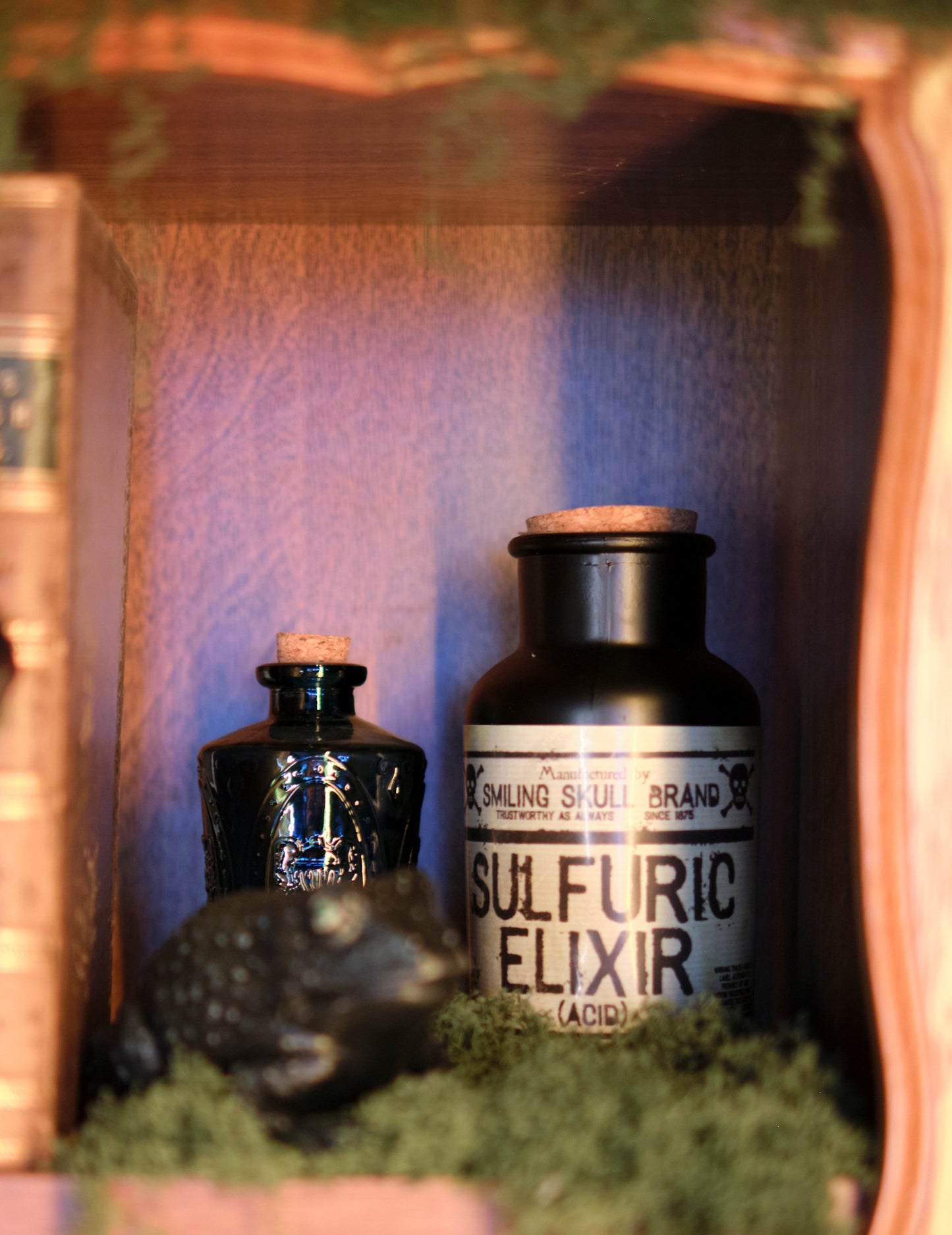 Mat Black Apothecary Sticla cu capac de plută 17 cm 500 ml