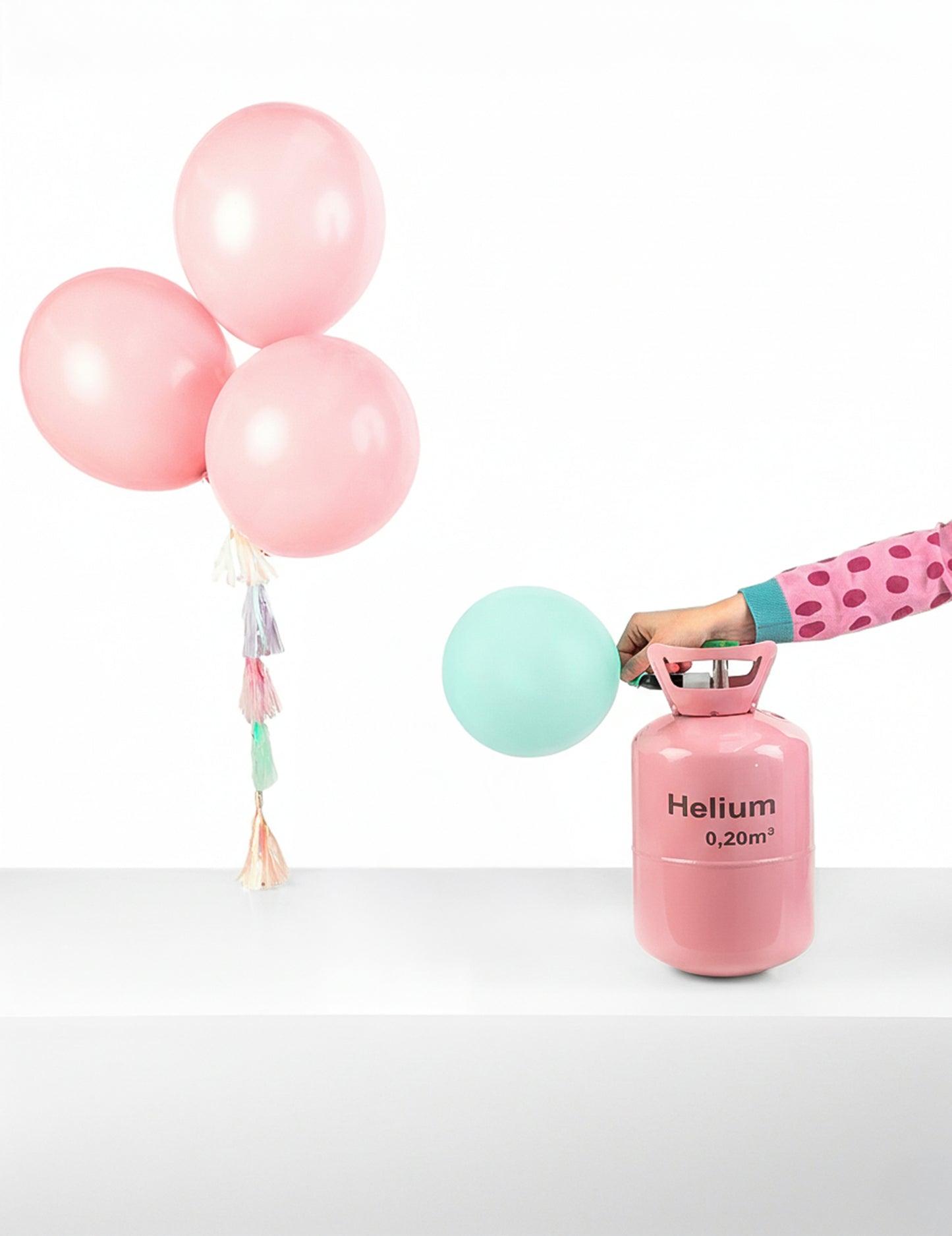 Sticlă de heliu pentru până la 30 de baloane