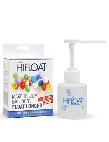 Sticlă mică hi-float cu pompă pentru baloane de heliu 150 ml