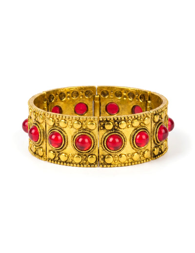 Bracelet reine médiévale rouge adulte