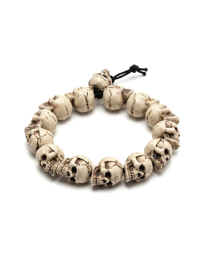 Bracelet têtes de mort adulte