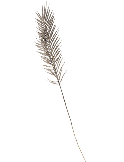 Ramură de ferigă cu sclipici auriu 1m 