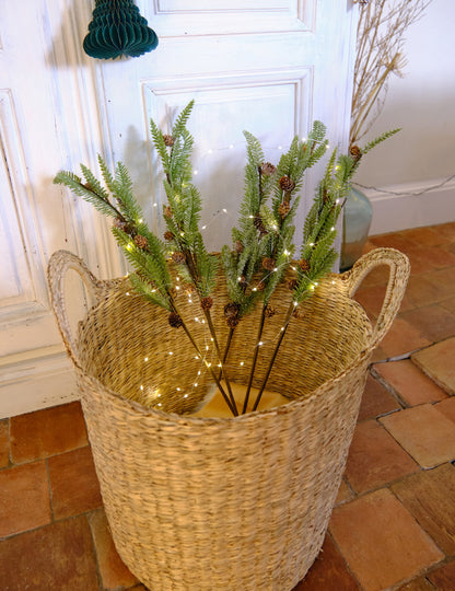 Ramură de brad înzăpezită 65 cm 