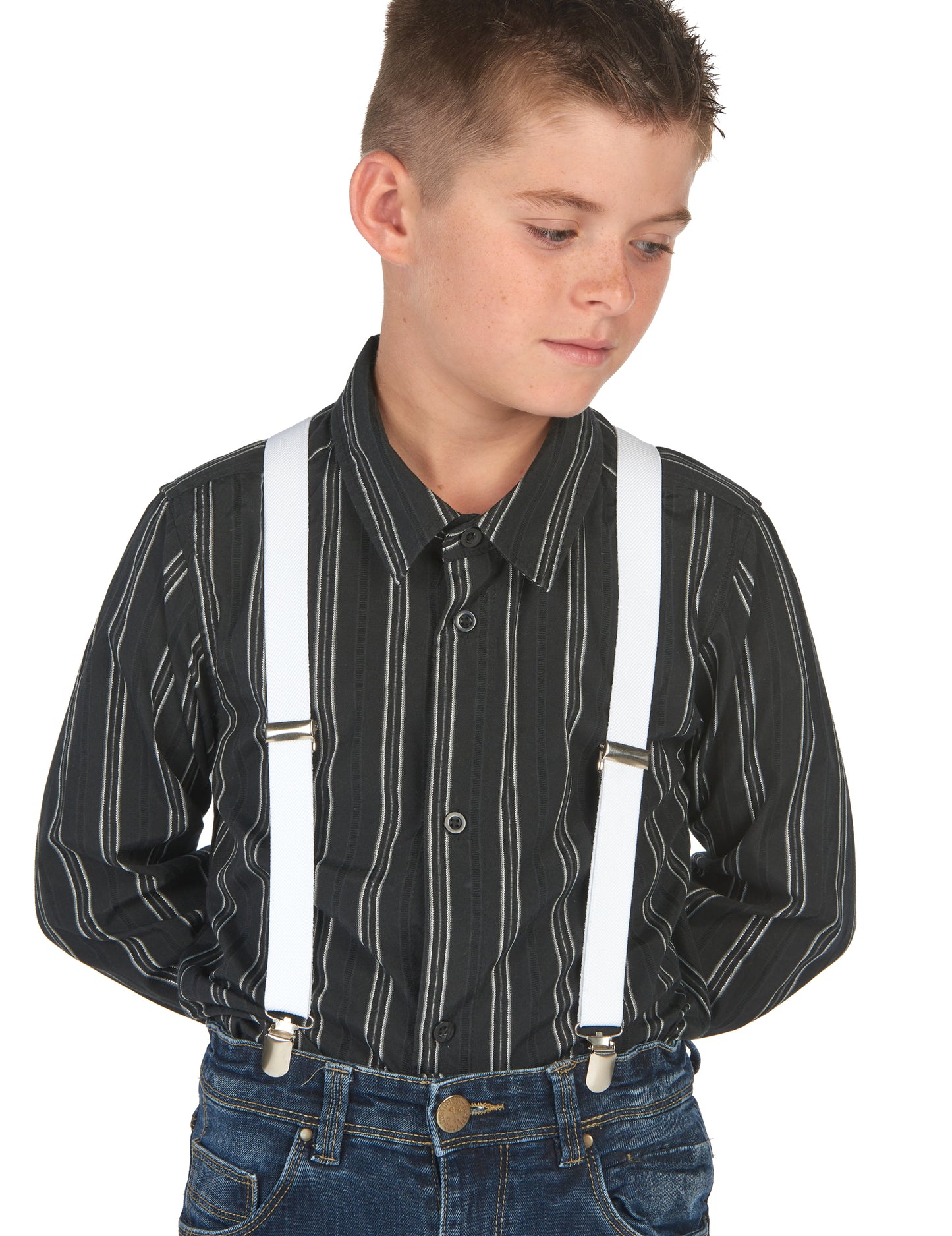 Bretelles pour enfant blanches
