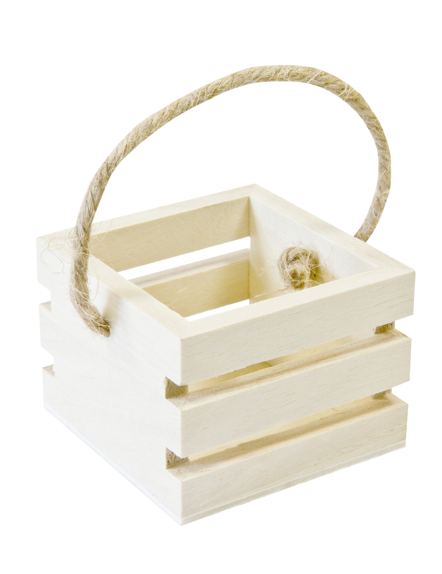 Ladă mică din lemn cu mâner 5.5 cm pentru migdale zaharite