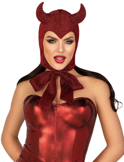 Cagulă demon roșu închis pentru femei 