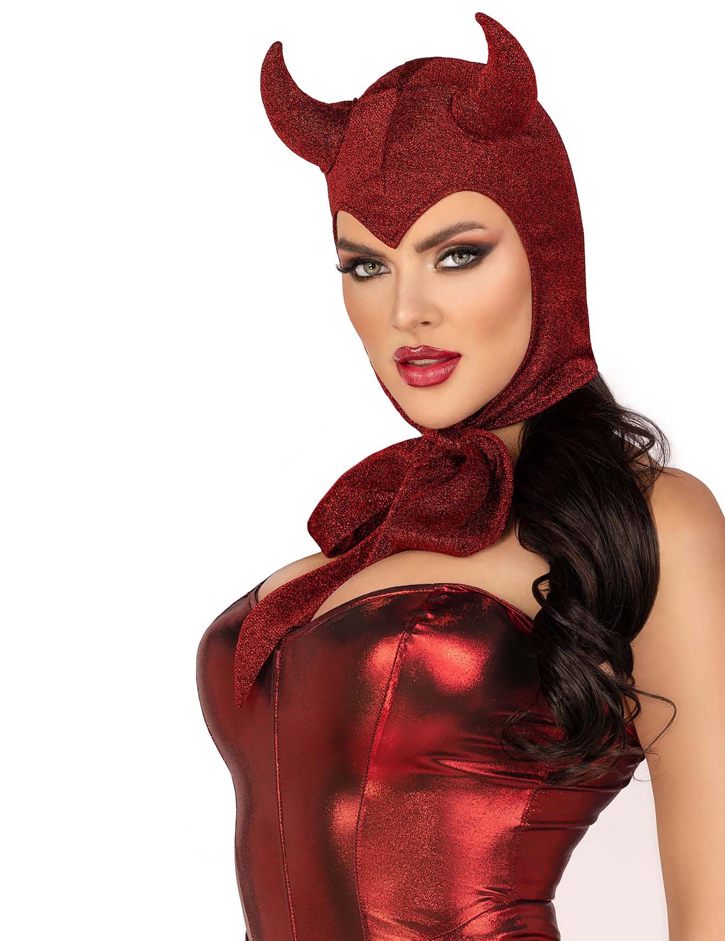 Cagulă demon roșu închis pentru femei 