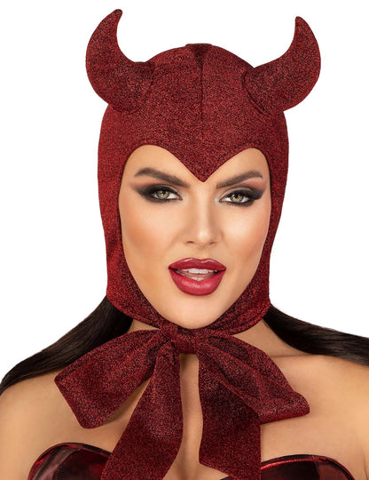 Cagulă demon roșu închis pentru femei 