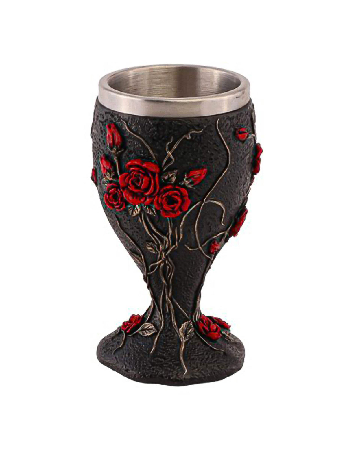 Coupe calice décoratif en résine gothique 7 x 7 x 14,5 cm