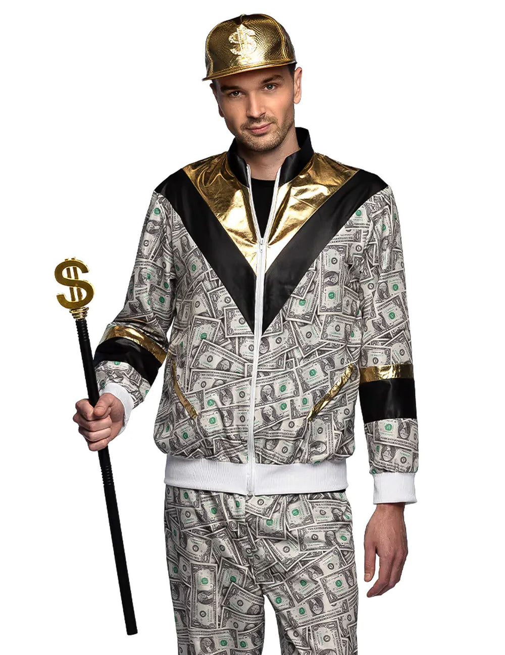 Vue d'ensemble de la canne dollar tenue par un adulte
