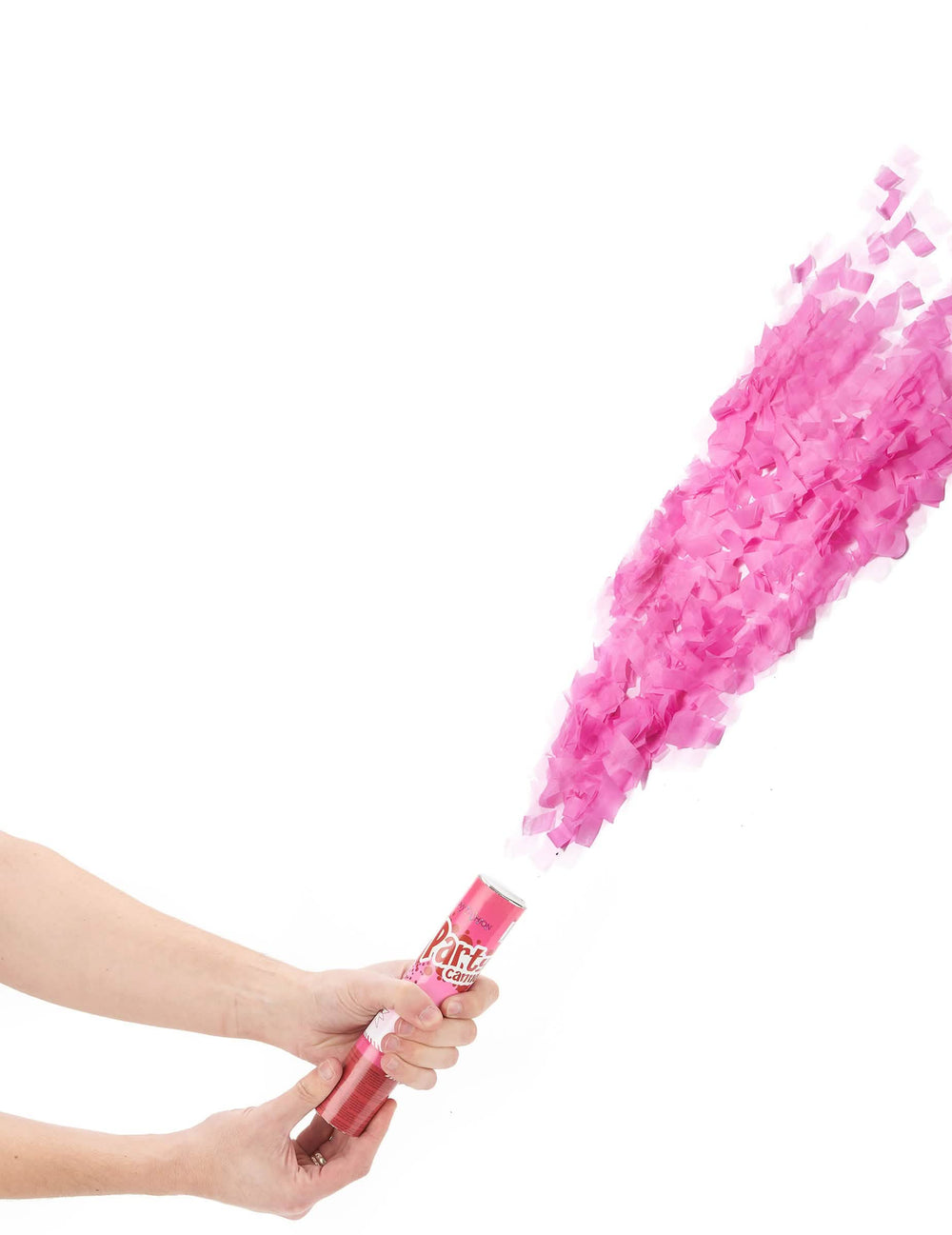 Canon de confetti roz pentru petrecere roz