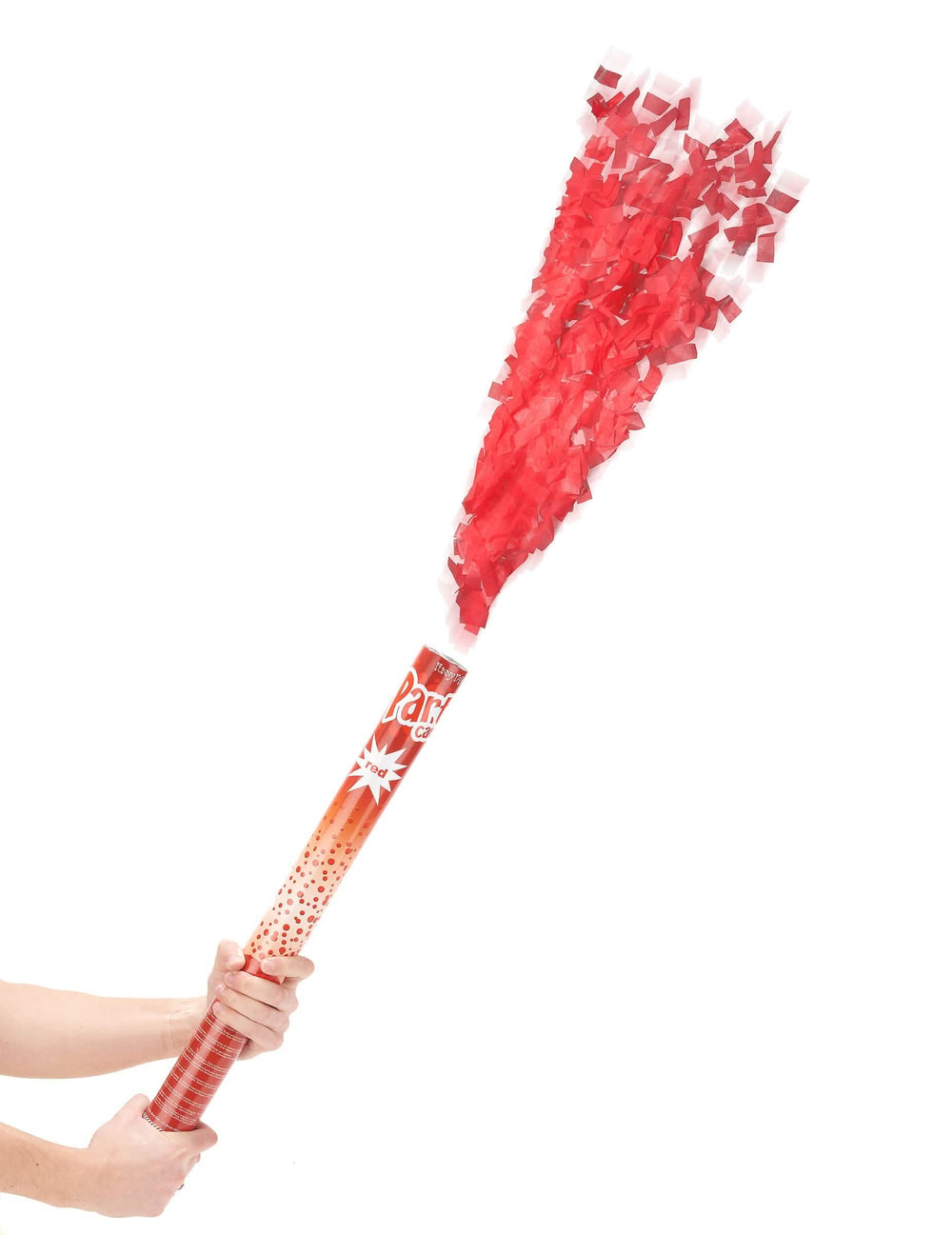 Canon de confetti pentru petrecere roșu
