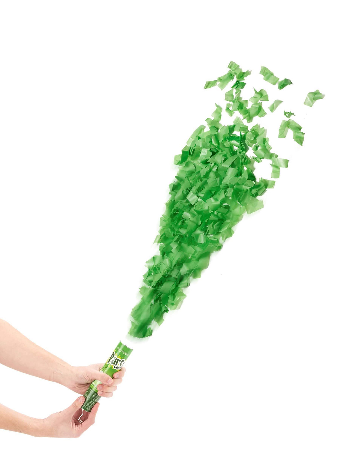 Tun de confetti pentru petrecere verde