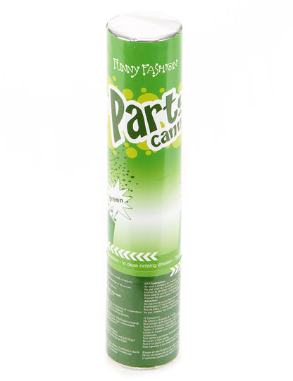 Cannon confetti verde 20 cm