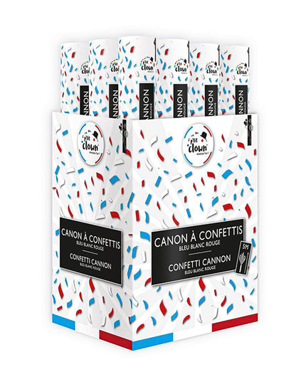 Tun de confetti suporter Franța 40 cm