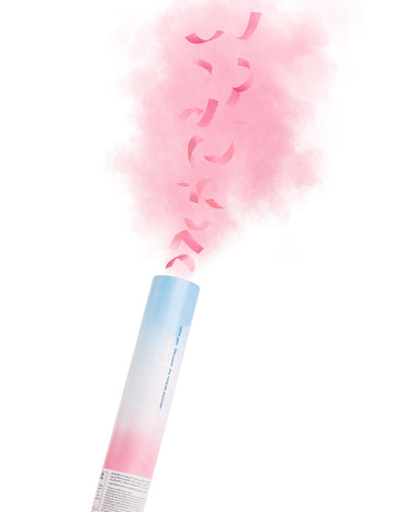 Tun cu pulbere și confetti roz 30 cm