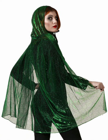 Cape la pânză de păianjen pentru adulți cu glugă