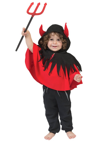 Red and Black Baby Red Devil Cape