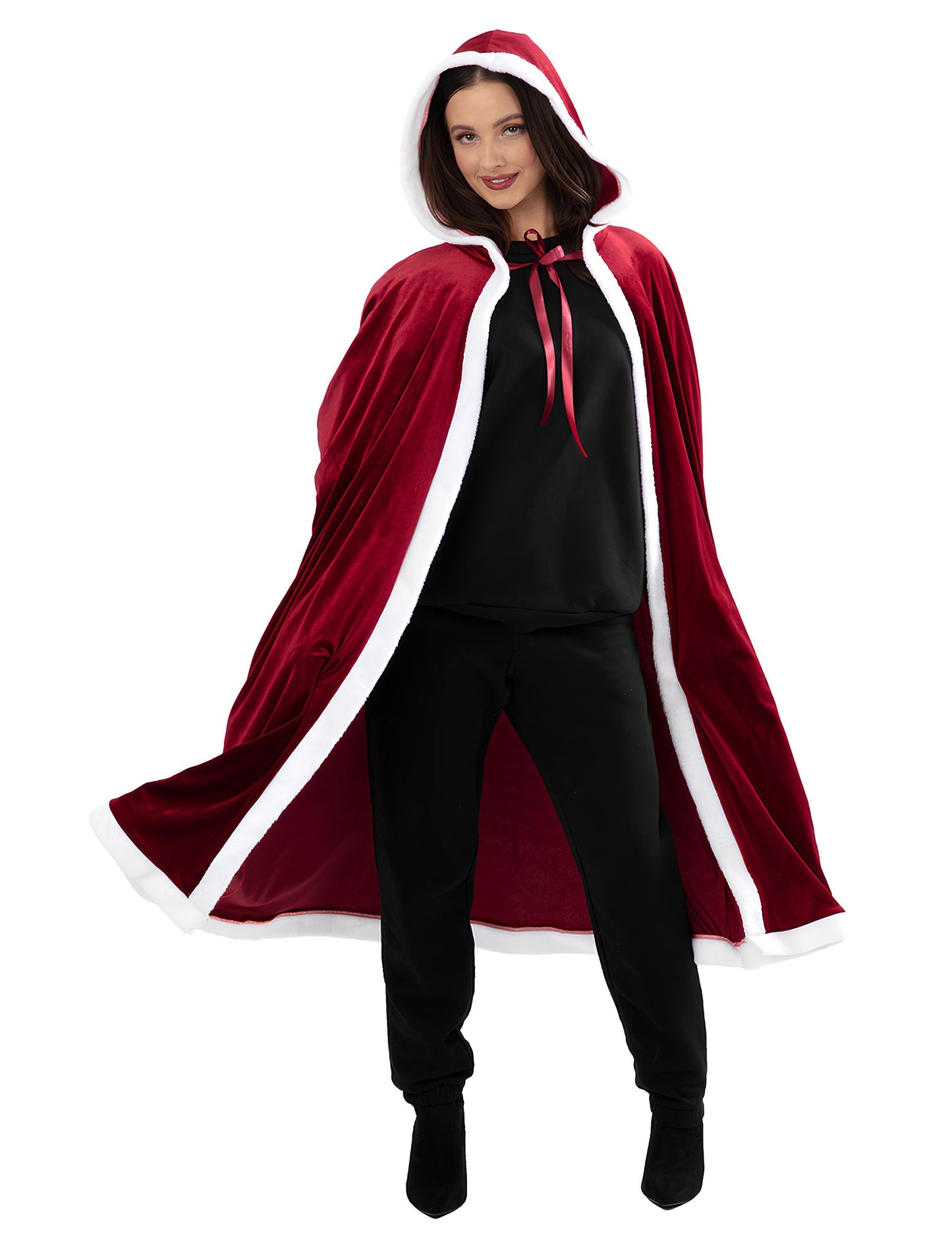 Pelerină lungă de Crăciun de lux pentru adulți