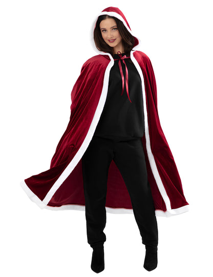 Pelerină lungă de Crăciun de lux pentru adulți