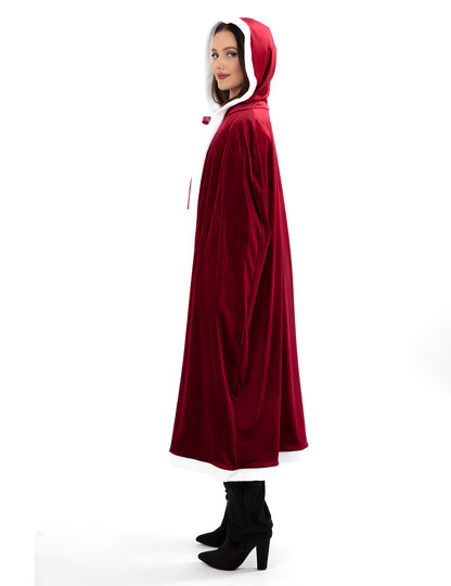 Pelerină lungă de Crăciun de lux pentru adulți